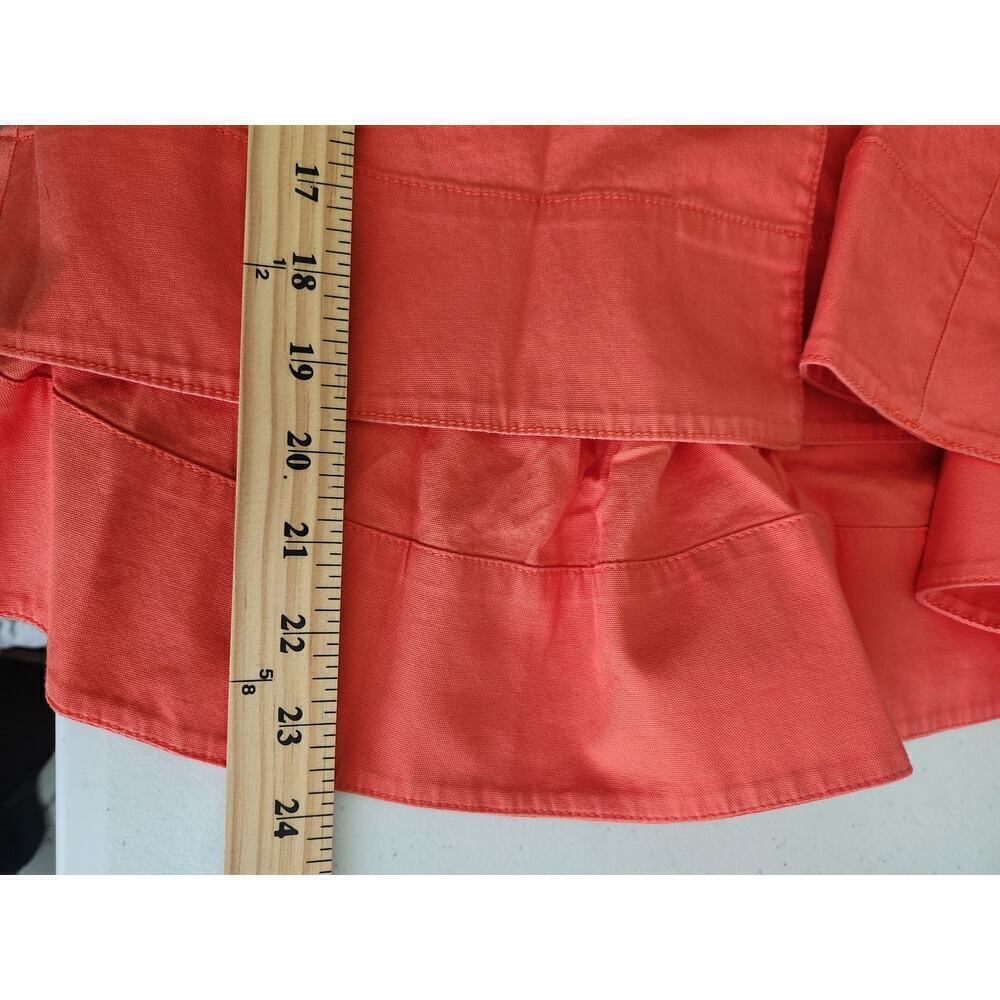 Cabi sz M orange full button front cropped Pockets jacket blazer Careerwear work - Picture 8 of 10